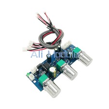 DC 12V-24V Low-pass Filter NE5532 Subwoofer 2.1CH/Pre-Amplifier Preamp Board