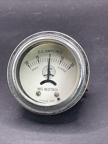 Vintage gauge ammeter - vintage,