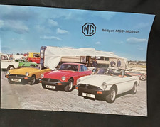 MG MGB GT Midget Rubber Bumper versions brochure