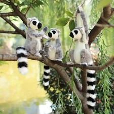 28cm Large Ring Tailed Lemur Plush Soft Toy – Short or Long Arms Hanging or Sitt