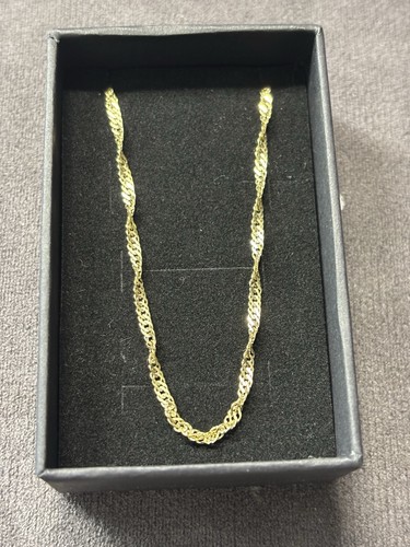 9ct yellow gold twisted curb - 9ct,