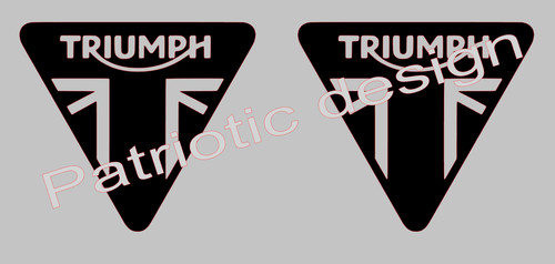 Triumph pair vinyl sticker - triumph,