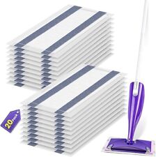 Sdivner 20 Pack Mop Refill Pad for Flash Powermop, Microfiber Mop for All floors