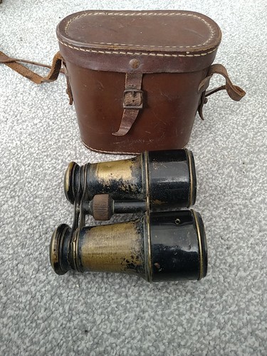 Vintage brass leather field - vintage,