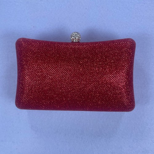 Red glitter evening - evening, clutch