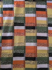 Vintage Fabric Yellow Orange