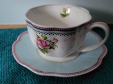 Lisbeth Dahl Cup And Saucer Floral Print 