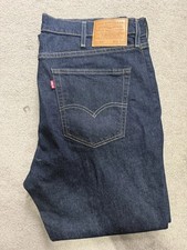 Levi's 514 Men's Jeans W38 L30 Straight Regular Fit Stretch Denim Rock Cod Blue