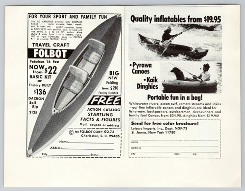 1973 folbot travel craft - travel,