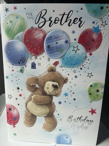 Brother birthday card cute - card,