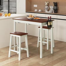 Bar Table Set 2 Stools Wine