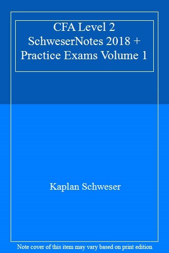 Cfa level schwesernotes 2018 - cfa,