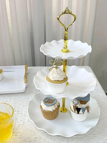 Tier cupcake stand white - 3-tier,