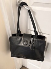 Black Genuine Leather Shoulder