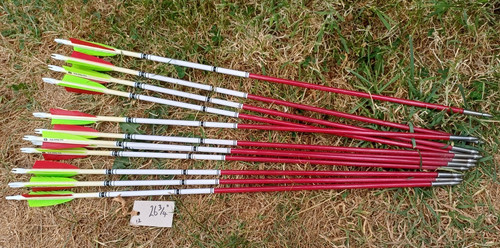 Used wooden arrows - arrows, x12,