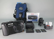 BLACK PANASONIC LUMIX DMC-TZ35 16MP/20x Zoom Digital Camera *GC, Fully Working*