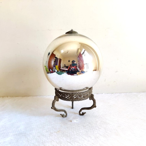 Antique silver glass - antique, 8.5"