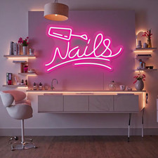 Nails Neon Sign Beauty Salon Decoration LED Neon Light for Nail Shop Beauty Shop