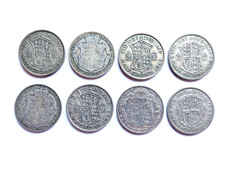 8 x Pre 1947 Silver Half