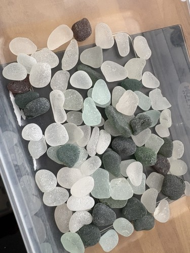 Seaham sea glass - 257g, mixed