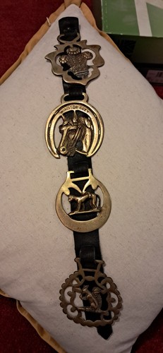 Set horse brasses with - set, 4