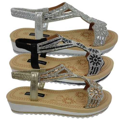 Womens low wedge sandals - womens,
