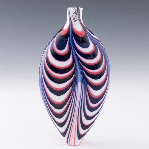 Nailsea type glass - glass, flask