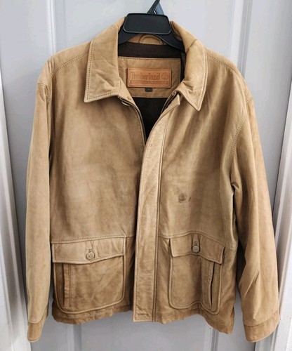 Timberland leather gear jacket - leather,