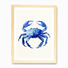 Blue Crab Food Art Print