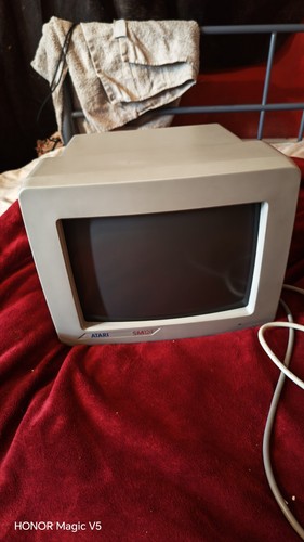 Atari sm124 monitor 1988 crt - monitor,