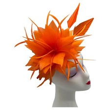 Small Flower Feather Hair Hat