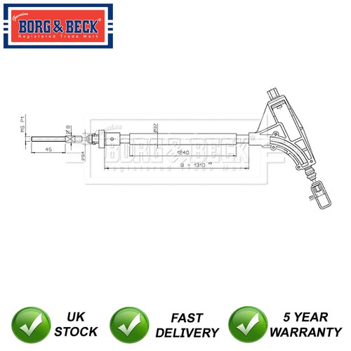 Hand brake cable front - hand, &
