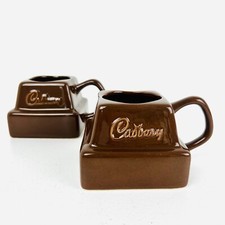 Cadbury Mugs Vintage 90s Retro Chocolate Square Chunk 