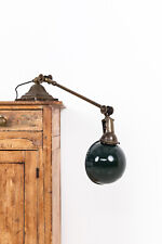 Antique Industrial Early Brass Dugdills Adjustable Desk Table Lamp Light