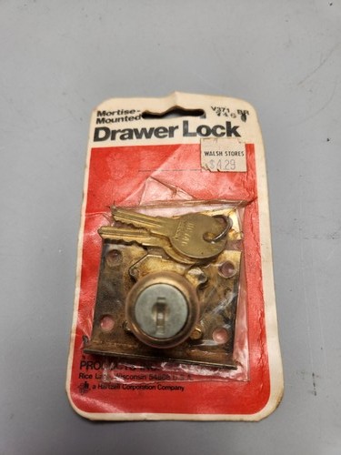 Vintage mortise mounted - mortise-mounted, drawer