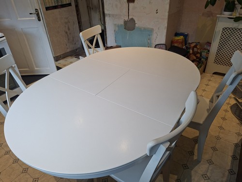 White kitchen table - white, with