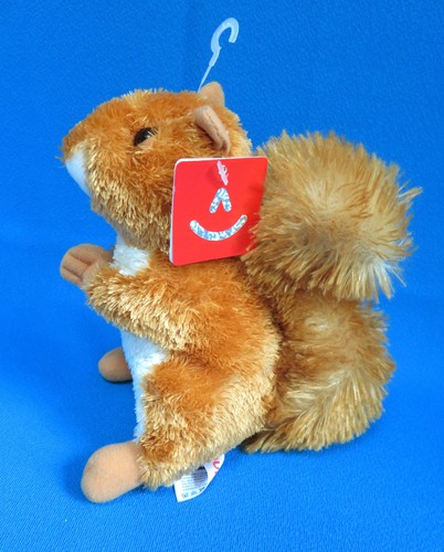 Nutsie red squirrel seated - red, 7"