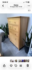 Solid Oak Large Chest Of 6