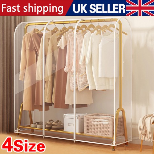 Clear clothes rail cover - clothes,