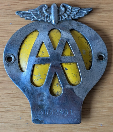 Vintage car badge type - car,