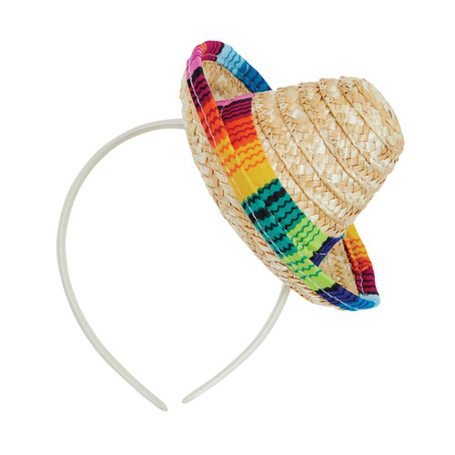 Sombrero straw mini hat - mini,