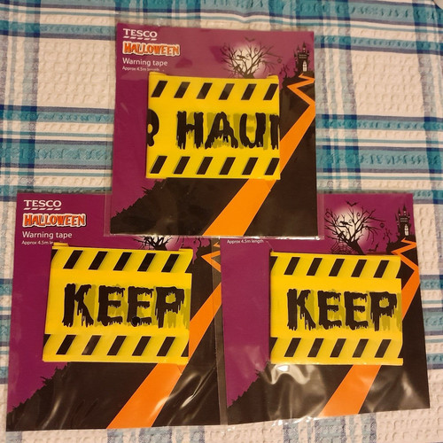 Halloween warning tape - tape, by