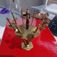 Toledo Sword Skewers Cocktail Sticks x8 MCM Retro Chic Bar