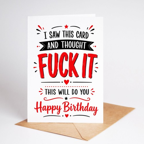 Funny birthday card - birthday,