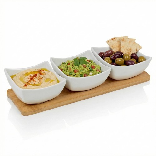 4pc porcelain dip bowls - 4pc, set