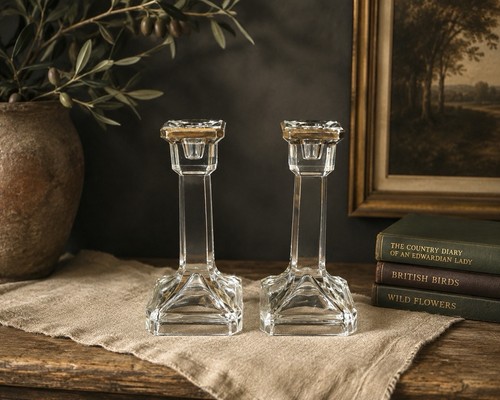 Pair art deco glass - deco,