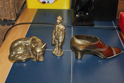Various brass paperweights - 3,