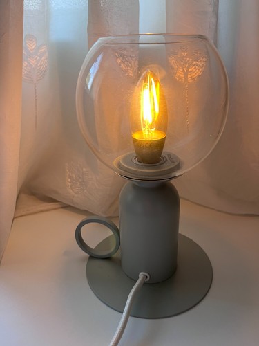 Ikea askmuller table - lamp, with