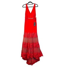 Terani Couture Red Beaded