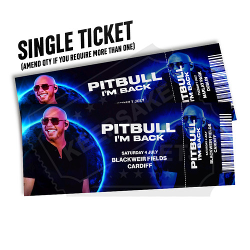 Pitbull mock ticket back - pitbull,